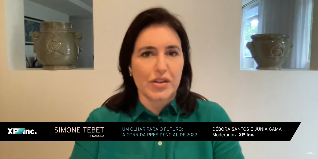 InfoMoney | “Lá na frente vamos ver se vamos nos unir ou não”, diz Simone Tebet, pré-candidata ao Planalto pelo MDB, sobre adversários